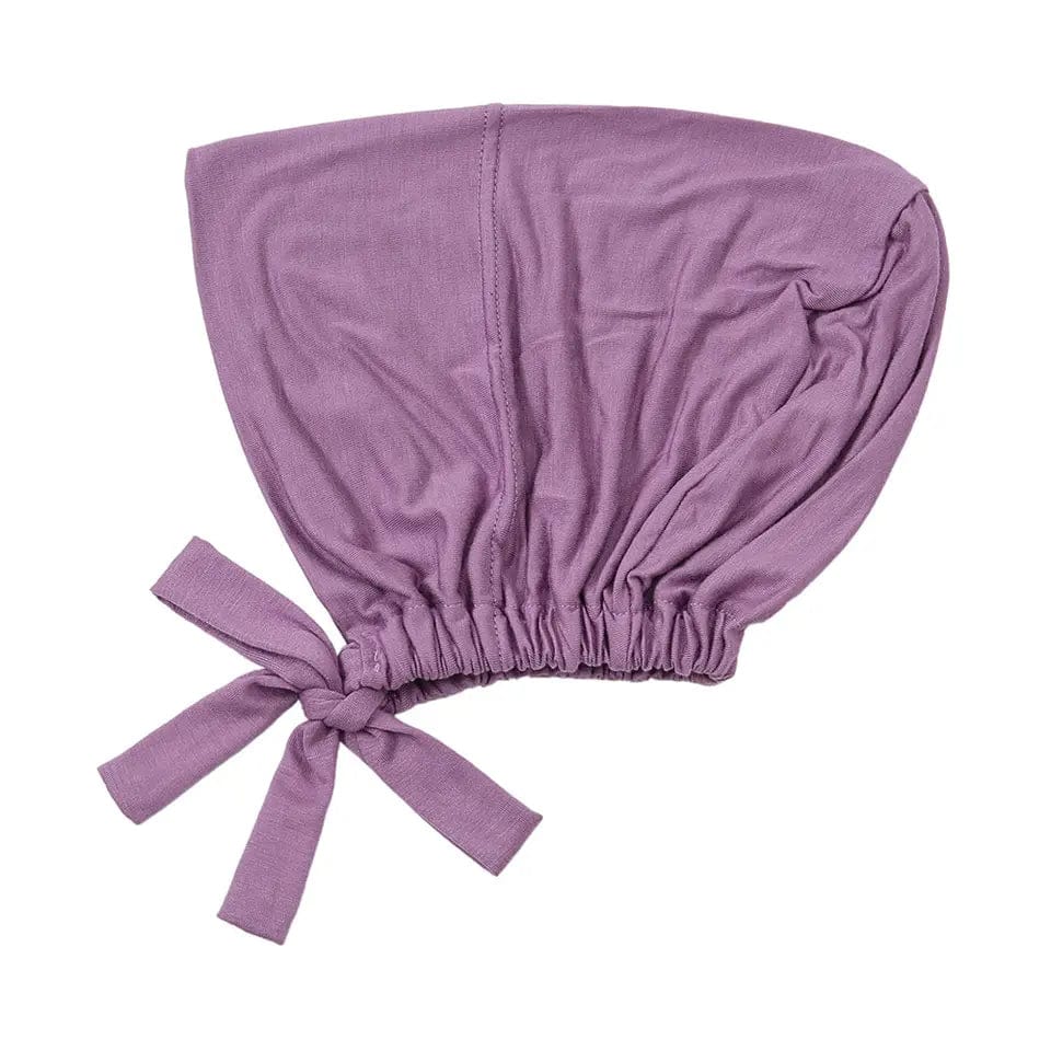 Adjustable Hijab Cap - Lilac-Lilac