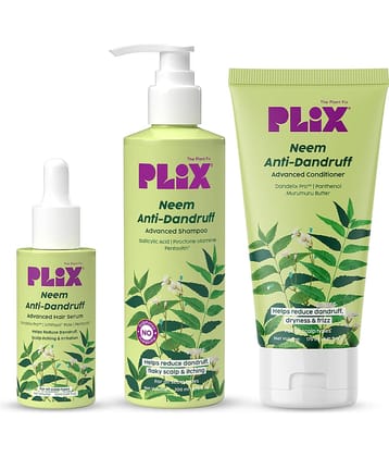 Plix Anti Dandruff Shampoo Conditioner & Serum 405 ( Pack of 3 )
