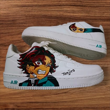 Tanjiro Kamado Hand-Painted Custom Anime Shoes