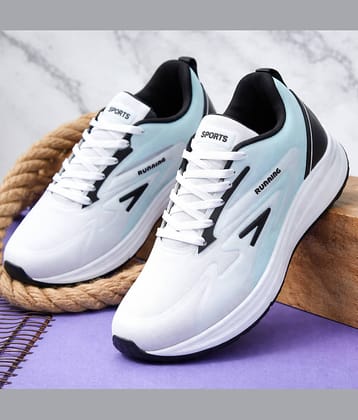 Clymb Sea Green Men's Sports Running Shoes