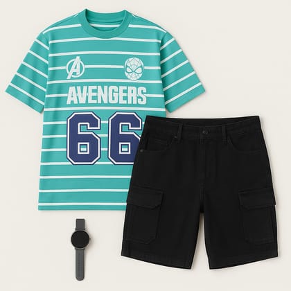 Mint Green Avengers Oversized T-shirt for Men Mint Green Avengers Oversized T-shirt for Men