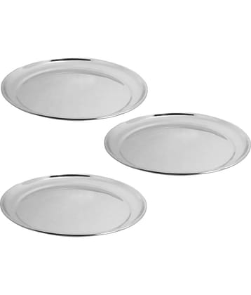 A & H ENTERPRISES 3 Pcs Stainless Steel Steel Full Plate