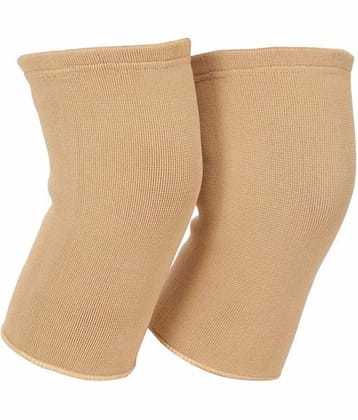 Knee Support Sleeves Premium Compression Effective Support For Jogging Workout,Running,Relieves Pain Sports Joint Pain Relief, Arthritis and Injury Recovery For Man And Woman (Skin color) (L - Size)