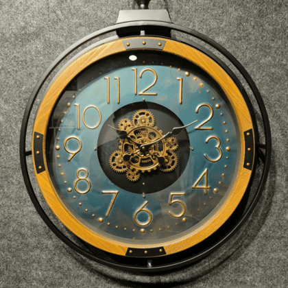 Royal Metal Gear Mechanical Clock Style 10-Antique / Dia: 22 inch / Metal