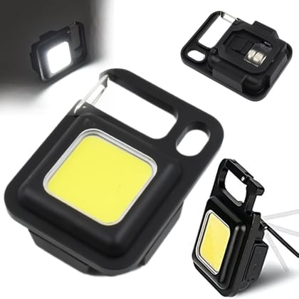 LED Battery Operated Keychain Flashlight with&nbsp;Folding Bracket Bottle Opener (1 Pc)