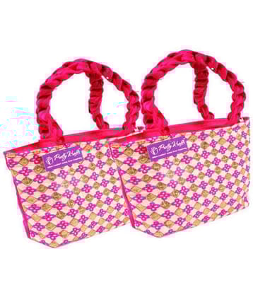 PrettyKrafts Red Jute Handheld