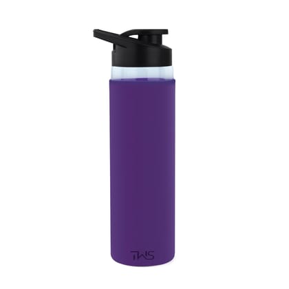 The Wallet Store Pure Wrap Borosilicate Sipper Bottle (Purple, 750 ml)