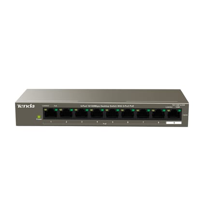 Tenda TEF1109P Network 9Port 10/100Mbps Desktop Switch with 8Port PoE Retail- Black