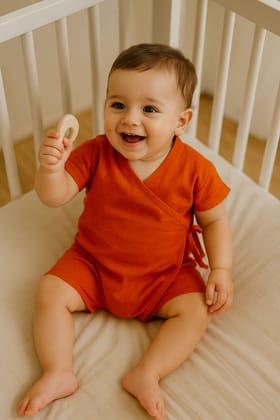 Jump In Pumpkin Baby Onesie-0-3 months