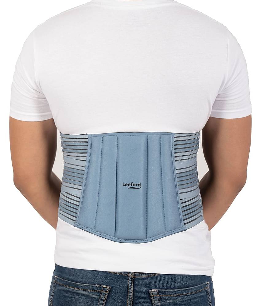 Leeford Lumbo Sacral Belt, Extra Padded Pain Relief, Breathable Elastic - XL Size