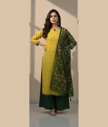 THE PRIVATE LABLE Women's Crepe Unstitched Salwar Suit