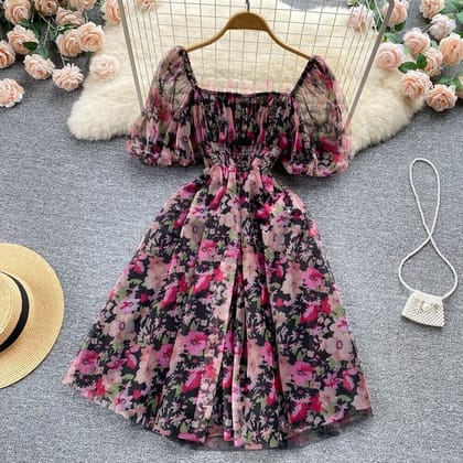 Ethan Organza dress-XS / Black