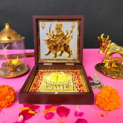 Jai Mata Di Pocket Temple (24 Karat Gold Coated)-Medium