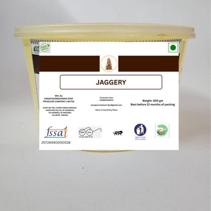 Jaggery - 500 gm - 500 gm - One pack of Jaggery