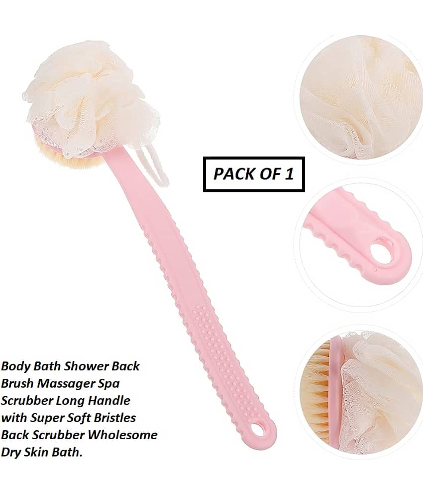 Generic Contoured Handle Long Handle Men & Women Body Brush ( Pack of 1 )