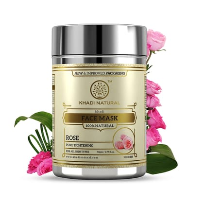 Khadi Natural Rose Face Mask - 50gm Khadi Natural Rose Face Mask - 50gm