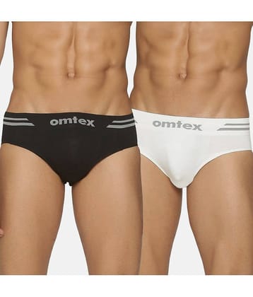 Omtex Pack of 2 Spandex Briefs For Men's ( Multicolor )