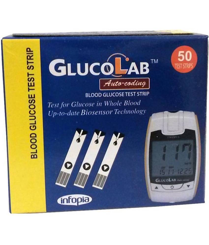 Glucolab Test Strips(Pack of 1X50)