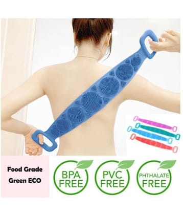EIGHTEEN ENTERPRISE SILICON BATH Scrubber Belt Short Handle Back Scrubber
