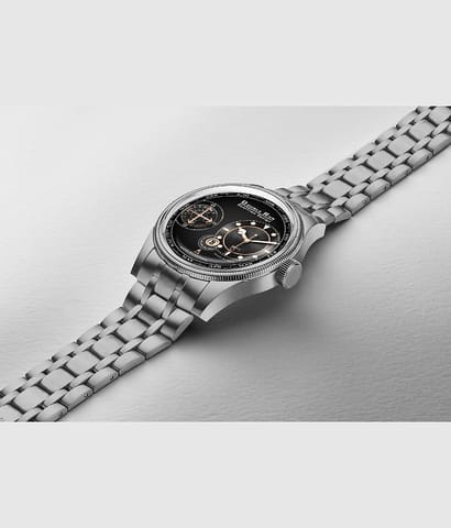 DoubleRun Silver Metal Chronograph Men's Watch