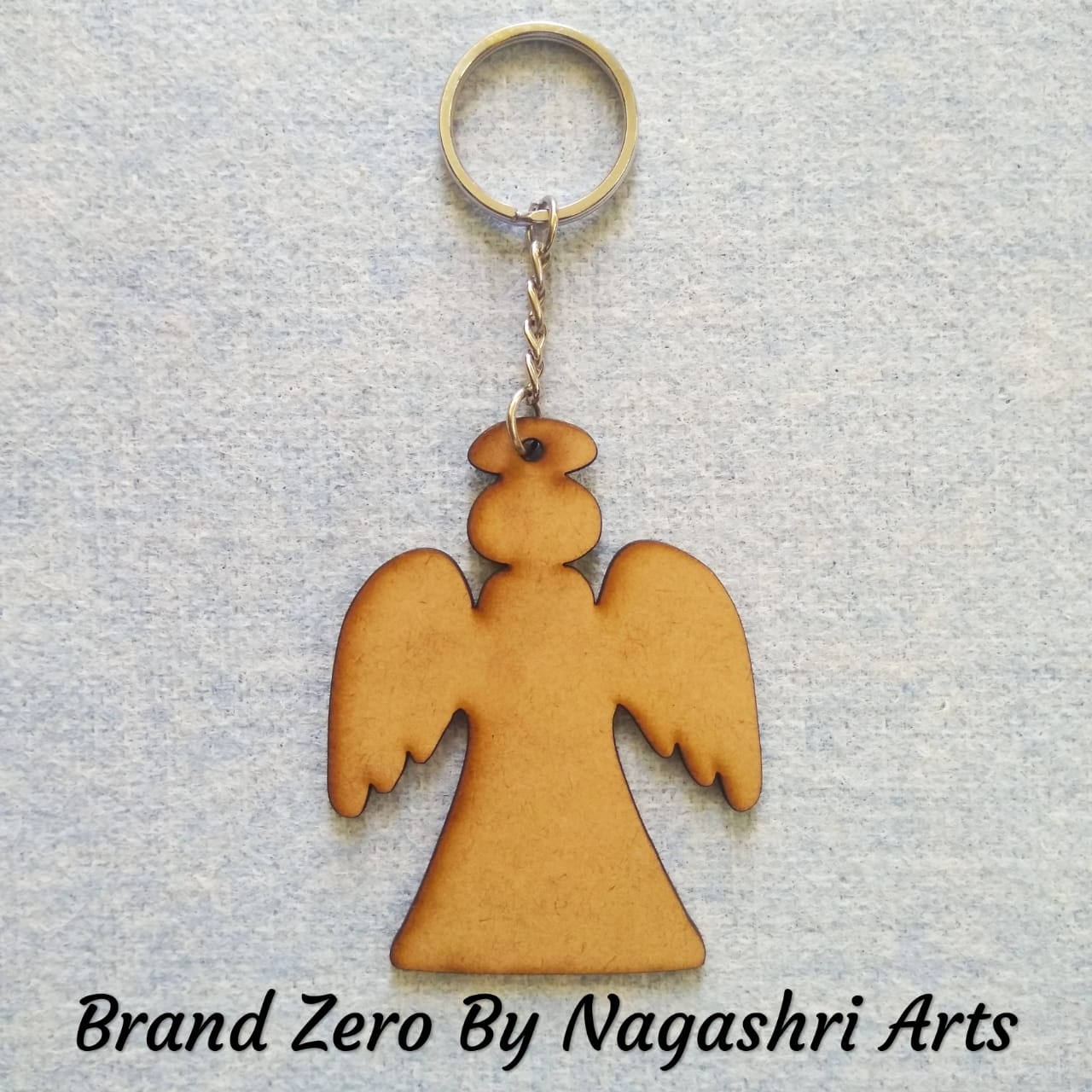 Brand Zero MDF Key Chain Angle Design - Select Your preferred Size & Thickness