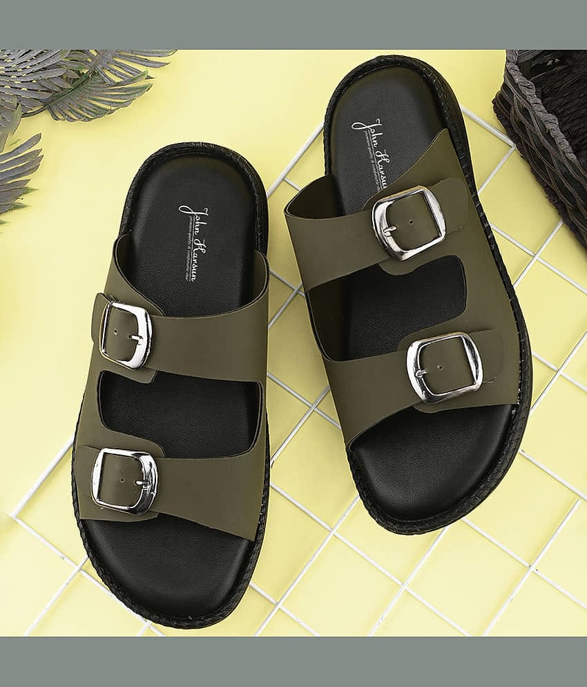 John Karsun Olive Men's Daily Slipper