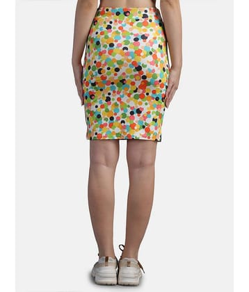 N-Gal - Multi Color Polyester Women's Straight Skirt ( Pack of 1 )