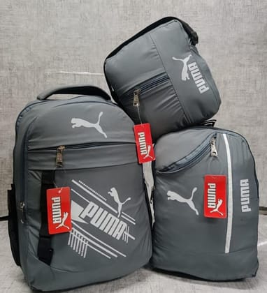 PUMA Bagpack 3 Pcs Combo (Grey)