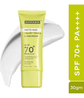 Hyphen SPF 70 Sunscreen Cream For All Skin Type ( Pack of 1 )