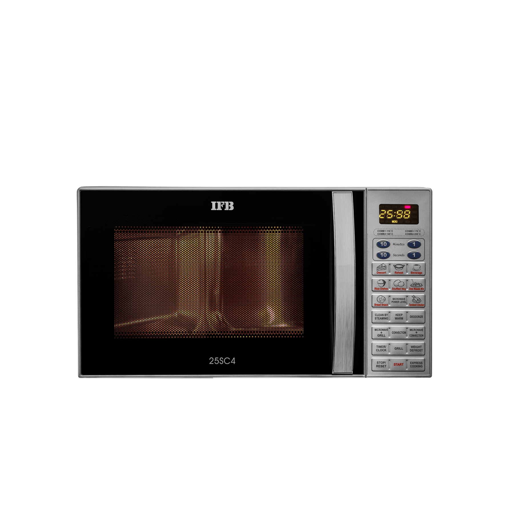 IFB 25SC4 Convection Microwave 25 L | Metallic Silver