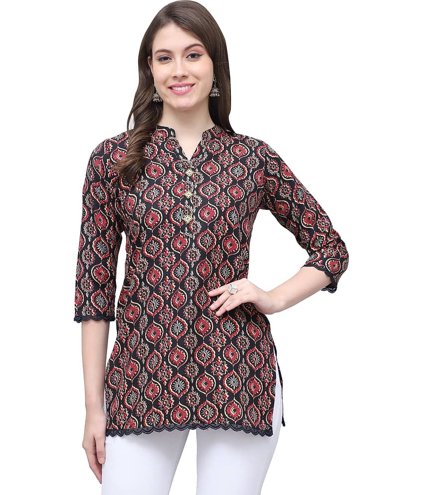Cotton Blend Short Kurti For Women (Pack of 1)