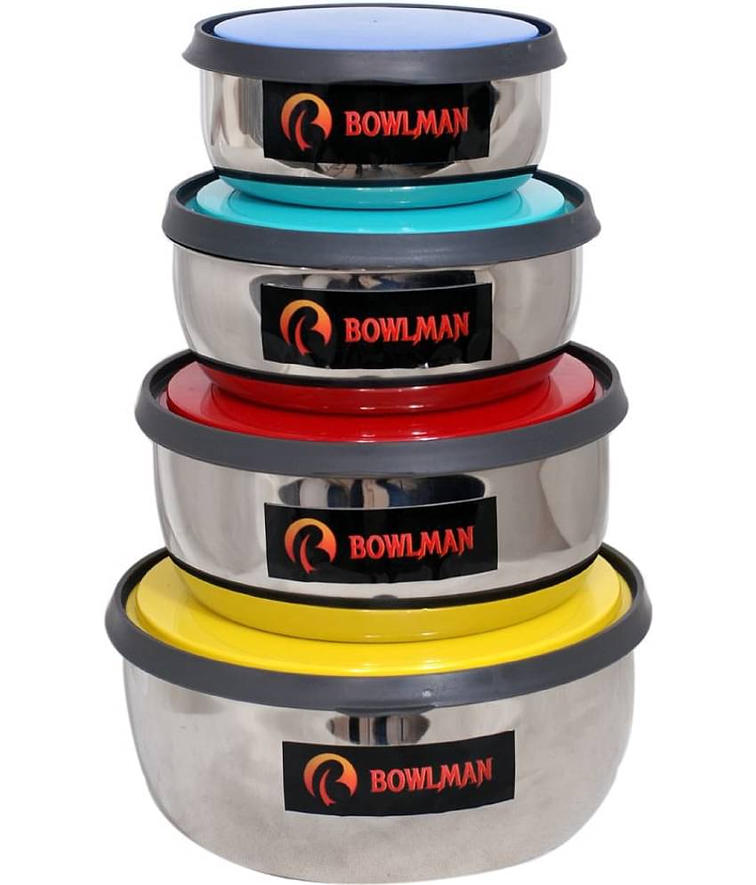 BOWLMAN Steel Food Container Set of 4 3550 mL