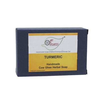 Artnweavess Turmeric Cow Ghee Herbal Soap, 100 gm - Pack of 2