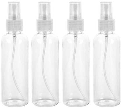 Elecsera beautiful mist Spray bottle 100ml Bottle 100 ml Bottle (Pack of 4, White, Plastic)