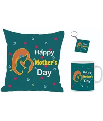 Jellify - Green Cushion with Mug and keychain for Mothers Day
