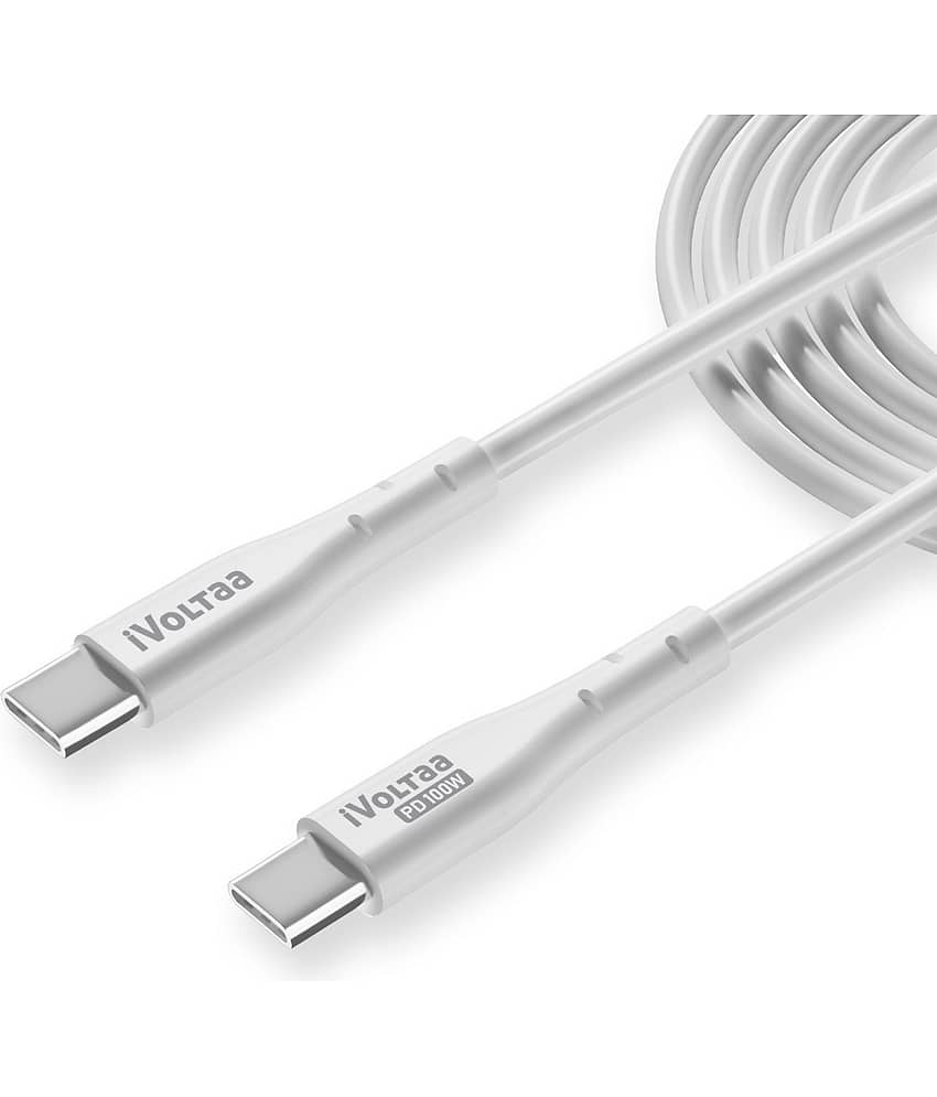 iVoltaa White 3A USB Data Cable 2 Meters