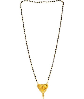 h m product Gold Plated Letest & Designer Mangalsutra For Women-100213