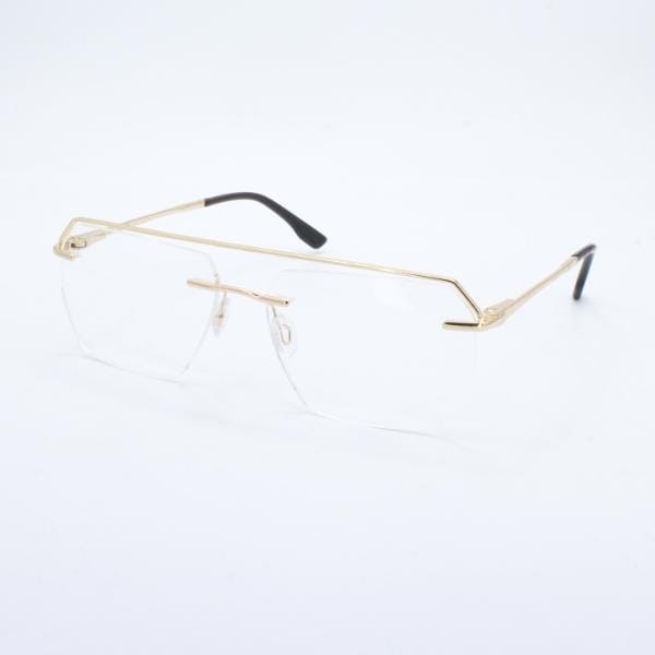 Lensoz Elite X Luxe Rimless Geometric - Narrow - Golden