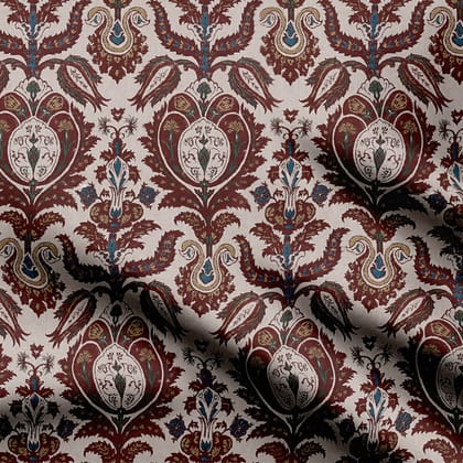 Brown Mughal-Natural Crepe