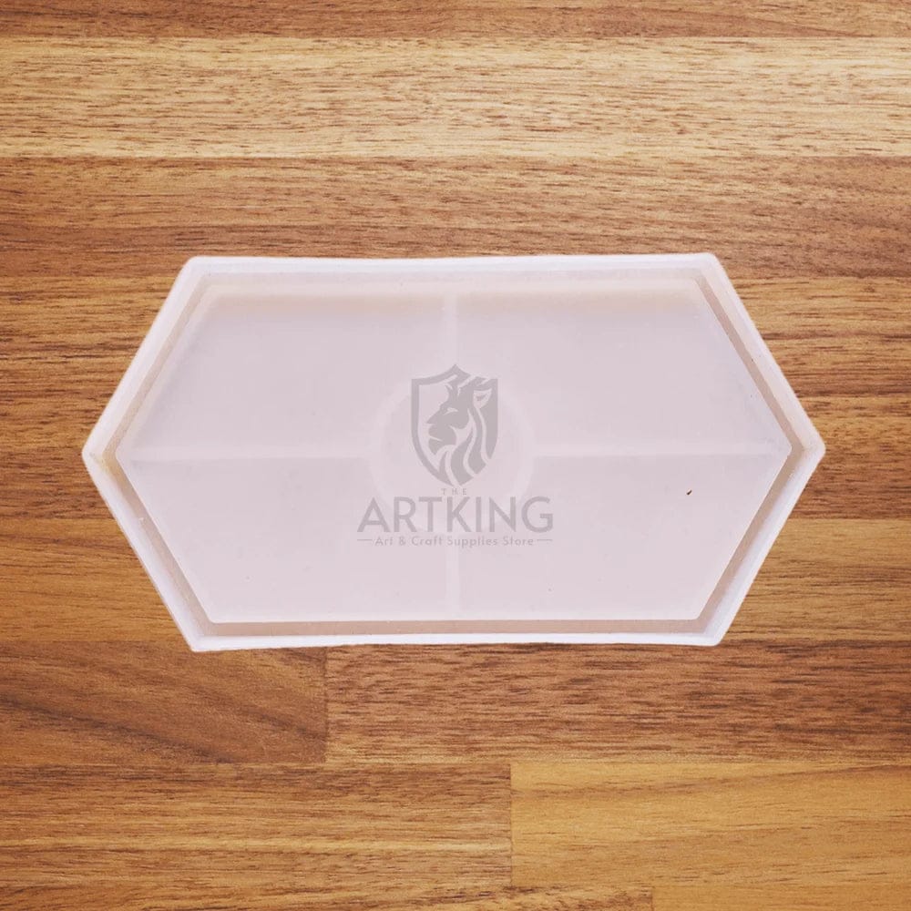 7in Hexagon Deep Cast Tray with Borders