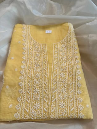 Kota Length with Dupatta - Yellow-Yellow / Free Size / Kota