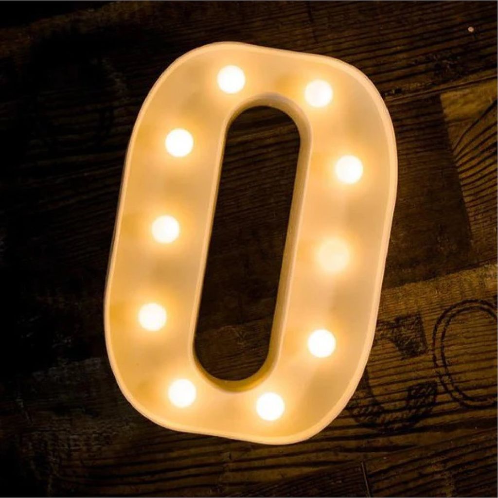 LED Marquee Alphabet Letter O - 1 PC - Party and Festive Needs | Buy online on ZillyBuy