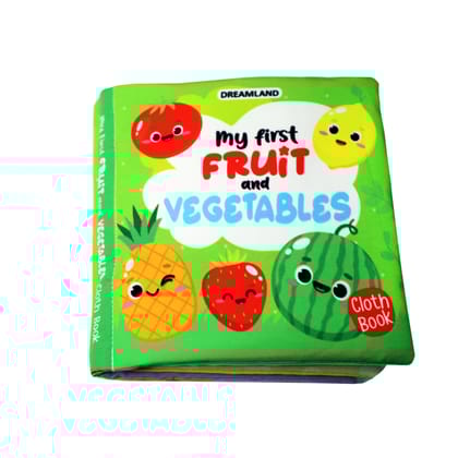 Baby My First Cloth Book Fruit and Vegetables with Squeaker and Crinkle Paper, Non-Toxic Early Educational Book for Toddlers, Infants Age 0 -3 Years [Unknown Binding] [Apr 04, 2023]