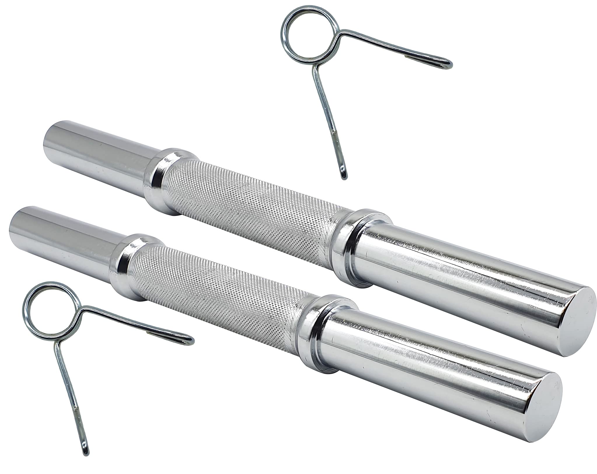 JJ Jonex Weight Lifting Bar, Dumbbell Rods, Professional Dumbbell Handles 28mm and Spring Collars, Barbell Bar Set Strength Training Equipment