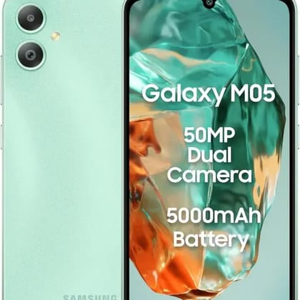 Samsung Galaxy M05 4GB RAM, 64 GB ( Mint Green ) Samsung Galaxy M05 4GB RAM, 64 GB ( Mint Green )