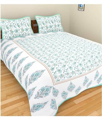 Uniqchoice Cotton Double Bedsheet ( White )
