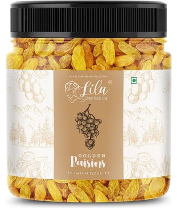 LILA DRY FRUITS Golden Raisins 500g Premium Sweet Green Dried Grapes Snack