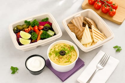 Mediterranean Chicken Hummus Meal