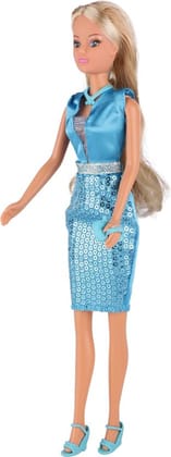 SIMBA Steffi Love Sequin Glam Fashion Doll For Girls  (Blue)
