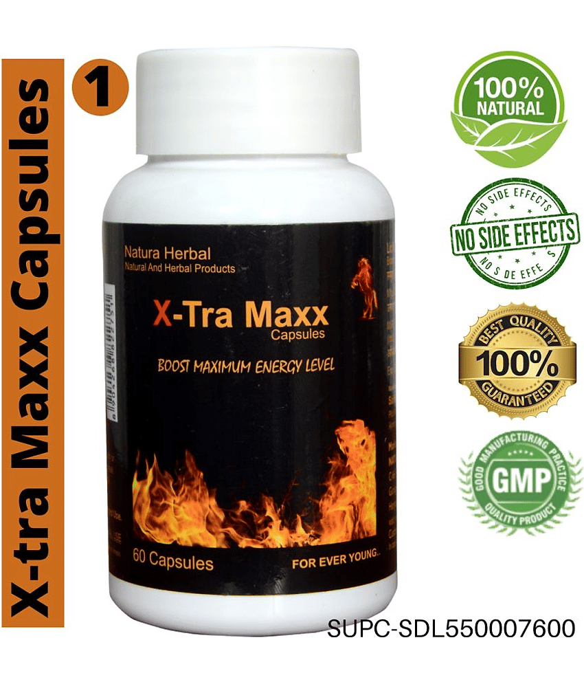 Natura Herbal X-tra Maxx Cap For Enhance Stamino, Timing, Size Capsule 60 no.s